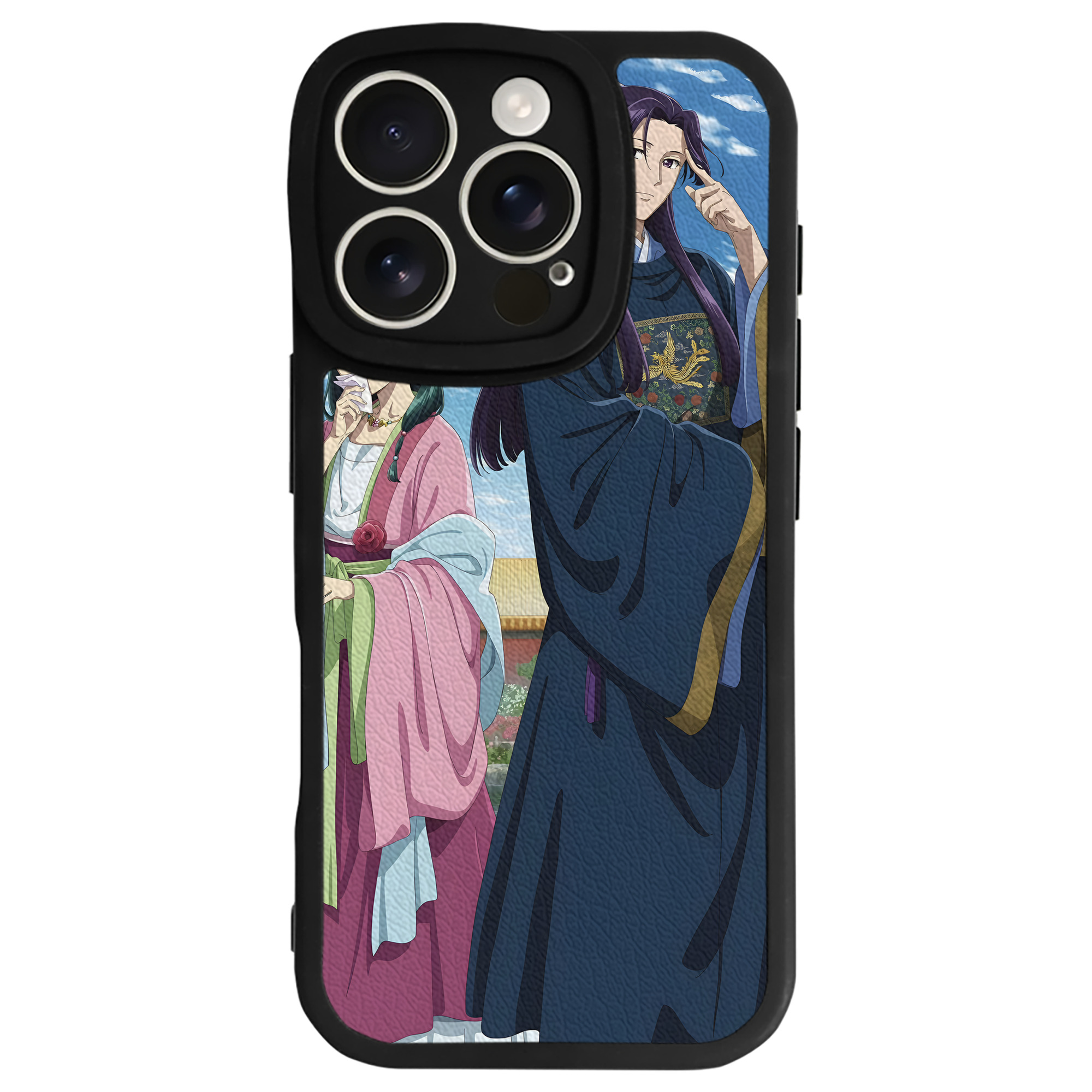 （画像用） 薬屋のひとりごと The Apothecary Diaries 【iPhone 16シリーズ対応】シリコンスマホケース（レザー調） 材質：シリコン